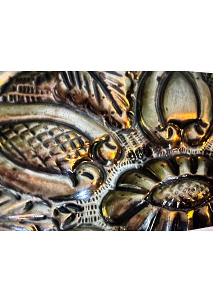 900 Ayar Gümüş Duvar Aynası 16,5 cm 13 cm Ölçülerinde