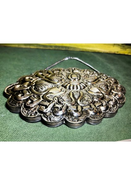 900 Ayar Gümüş Duvar Aynası 16,5 cm 13 cm Ölçülerinde fiyatları