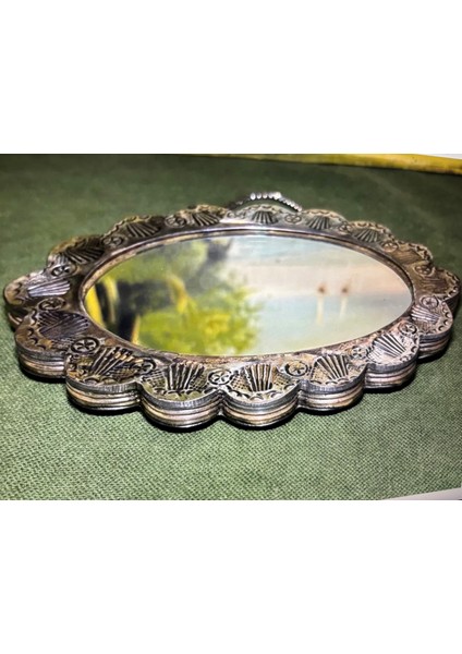 900 Ayar Gümüş Duvar Aynası 16,5 cm 13 cm Ölçülerinde fırsatları
