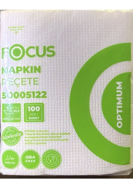 Optimum Kare Peçete 20X24 100'LÜ 32 Paket