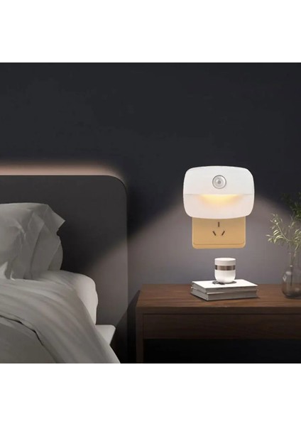 Hareket Sensörü LED Gece Işık Tapası 3 Renk Sıcaklık Odası Mutfak Wc Koridor Insan Kızılötesi Indüksiyon Acil Durum Renk: Ab Fiş Gece Işığı/renk: 1 Pc (Yurt Dışından)