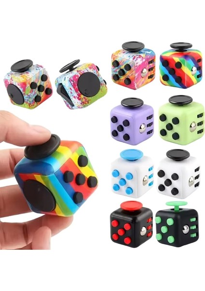 Fidget Cube Antistress El Spinner Dekompresyon Oyuncak Için Dehb Anksiyete Duyusal Oyuncaklar Çocuklar Için Yetişkinler Stres Rahatlatma Oyuncak: 1 Pc Karışık (Yurt Dışından)