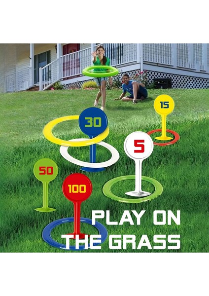 Rainbow Ring Toss Game - Plaj Arka Bahçesi Için Ideal Olan Ilgi Çekici Açık Hava Eğlence, Mükemmel Tatil Hediyesi Renkli Istifleme Gamecolor: Renkli (Yurt Dışından)