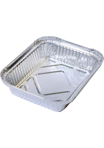 250 gr Alüminyum Kap 100'LÜ Paket 12X14X2,5 cm