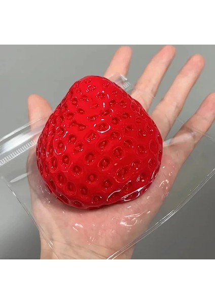 Çilek Taba Squishy Fidget Oyuncak - Çocuklar Için Yavaş Ribaund Stres Rahatlatıcı Oyuncak, Yetişkinler, Ofis Partisi Favors - Sıke Hediye Rolor: 1 Pcs (Yurt Dışından)