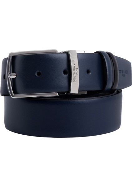 Siyah-Lacivert Çift Yönlü Deri Erkek Kemeri (En 3,5 cm) PCCİFT01L2D