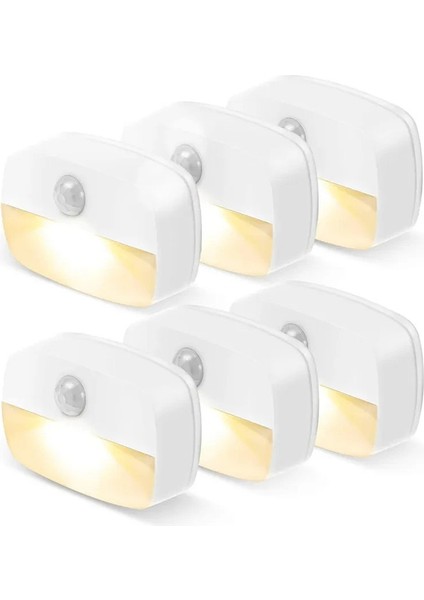 Otomatik Açma/kapalı LED Akıllı Gece Lambası Dolap Altında Pir Hareket Sensörü Mutfak Yatak Odası Işık Gece Dolap Dolap Merdivenleri Renk: 1 Pc Soğuk Beyaz (Yurt Dışından)