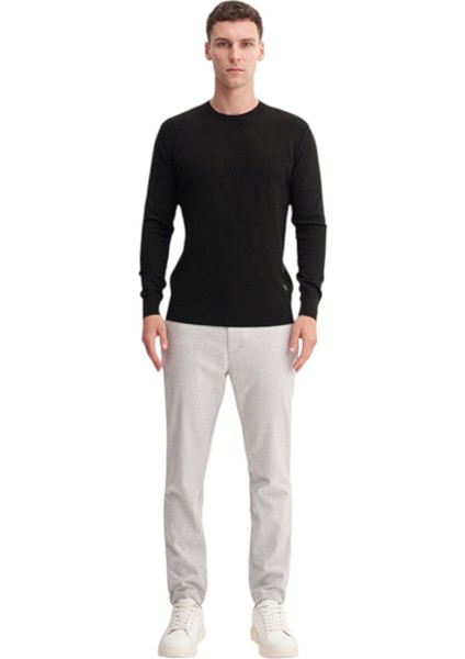 Slim Fit Soft Touch Basic Bisiklet Yaka Kazak