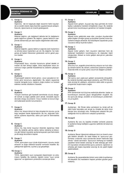 Temel Eğitim Antrenörlük 3. Kademe Soru Bankası fırsatları