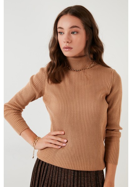 Fitilli Regular Fit Balıkçı Yaka Soft Akrilik 2'li Paket Kazak Bayan Kazak 4614102S2 modelleri