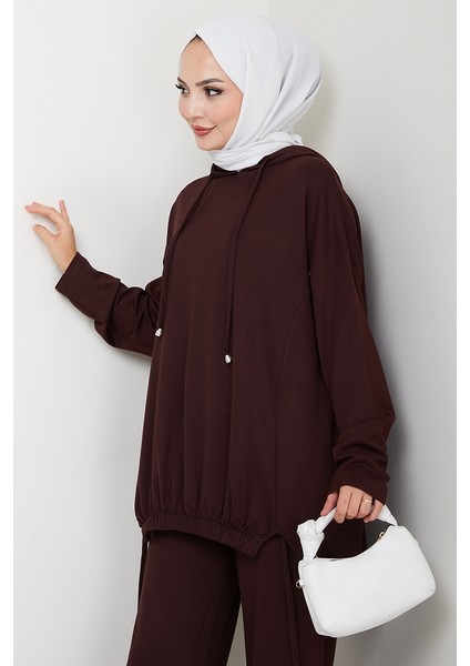 Aris Oysho Tunik Pantolon Ikili Takım 1611 - Acı Kahve modelleri