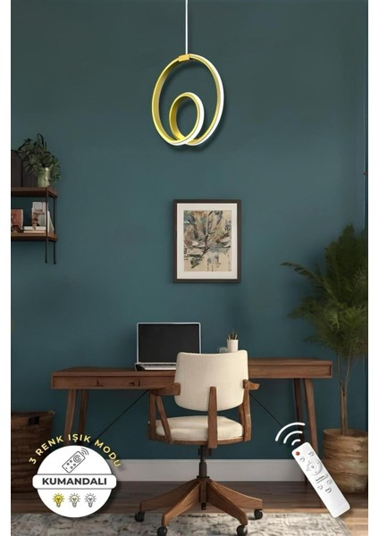 Perla Eskitme Kumandalı 3 Renk Modern Sarkıt LED Avize modelleri