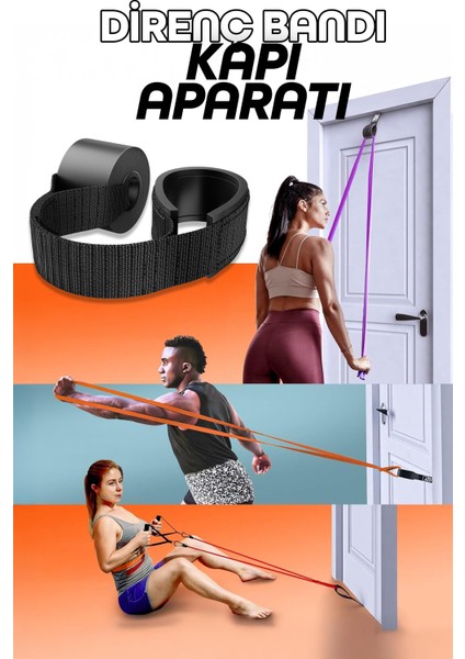 Direnç Bandı Kapı Aparatı Evde Pulldown Curl Row Cable Press Makinesi Yerini Tutan Aparat 1 Adet