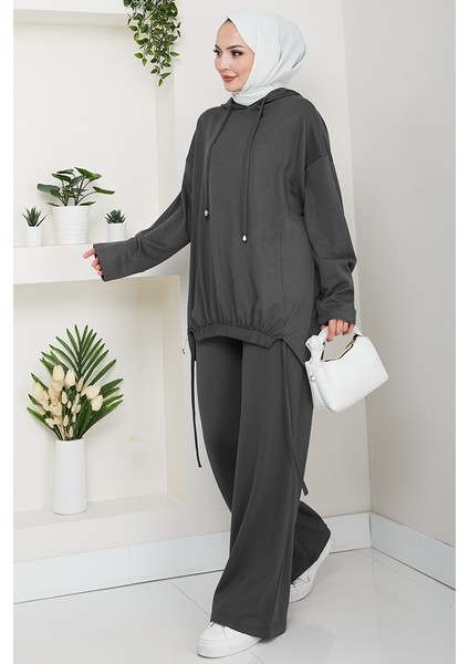Aris Oysho Tunik Pantolon Ikili Takım 1611 - Antrasit