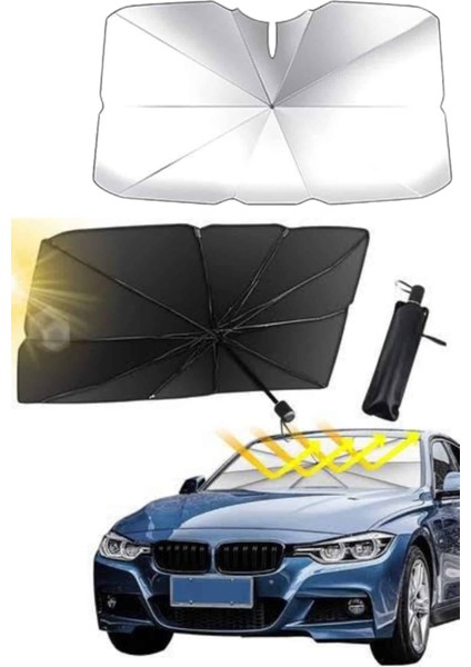 Zengezur Yeni Nesil Tüm Araç Modellerine Uygun Oto Şemsiye Katlanabilir Uv Işınlarına Karşı modelleri
