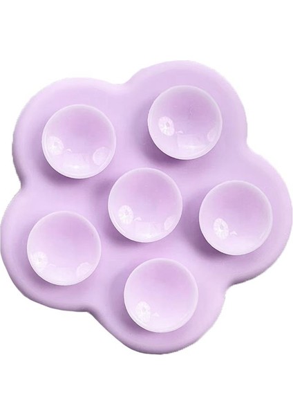 Vakumlu Telefon Tutucu Çiçek Lila