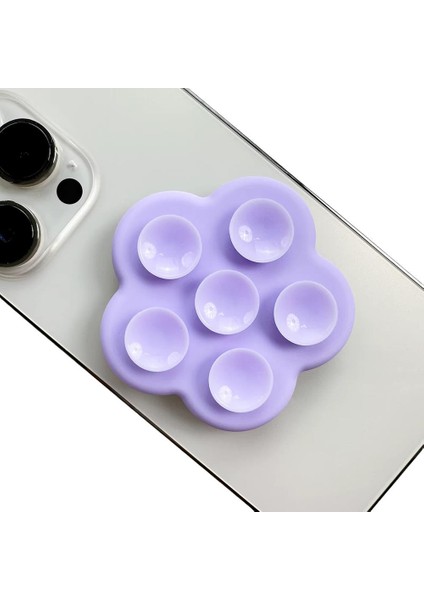 Vakumlu Telefon Tutucu Çiçek Lila fiyatları