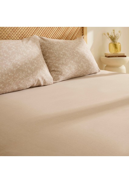 Sarah Anderson Alesia Çift Kişilik Çarşaf Takımı Bej fiyatları