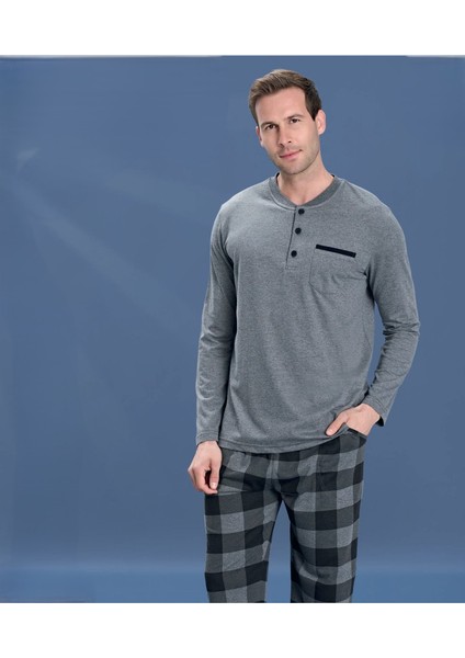 Erkek Uzun Kollu Pijama Takım 2146