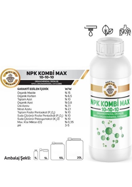 Npk Kombi Max 10 10 10 %15 Org fiyatları