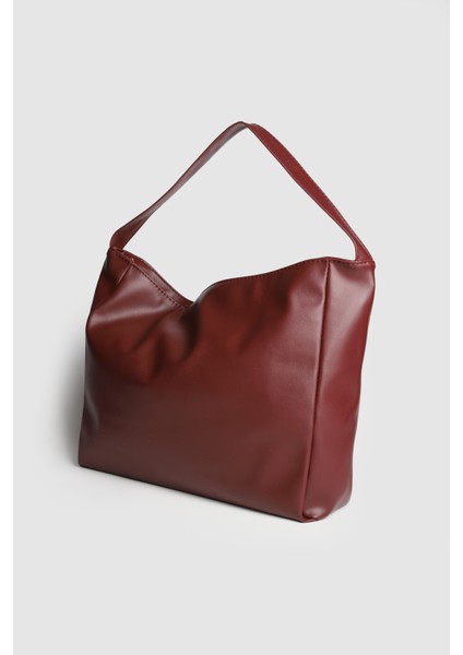 Lagraccio Paris Kadın Monet Yumuşak Deri El ve Omuz Çantası Bordo modelleri