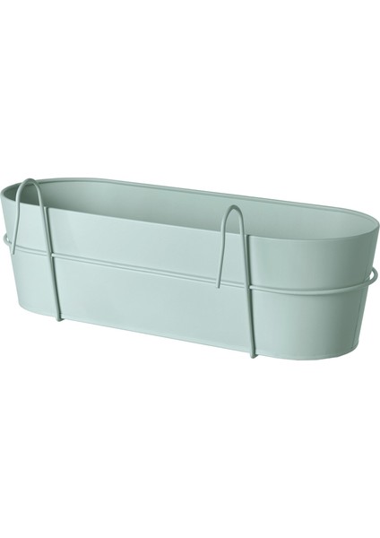 Çiçeklik, Turkuaz, 56X20 Cm, Dış Mekanda Kullanmak Için Uygundur.