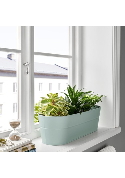 Çiçeklik, Turkuaz, 56X20 Cm, Dış Mekanda Kullanmak Için Uygundur. fiyatları