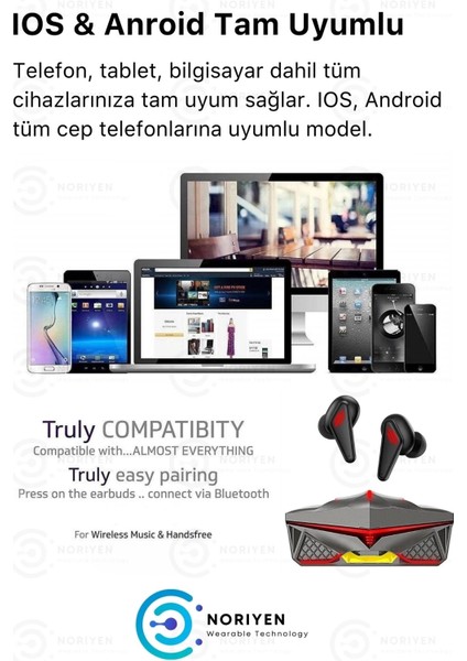 K98 Pro Oyuncu Hd Ses Mikrofonlu Işıklı Metal Kasa Ios Android Uyumlu Bluetooth Kablosuz Kulaklık