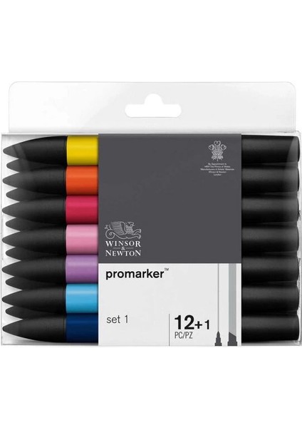 Promarker Kalem Seti 12+1 Renk Set 1