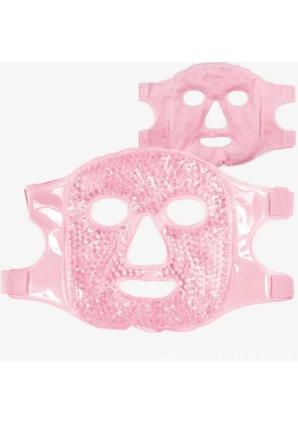 Terapi Jel Yüz Maskesi Soğuk ve Sıcak Boncuklu Ayarlanabilir Maske (Pembe) modelleri