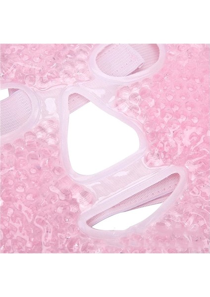 Terapi Jel Yüz Maskesi Soğuk ve Sıcak Boncuklu Ayarlanabilir Maske (Pembe) indirimleri