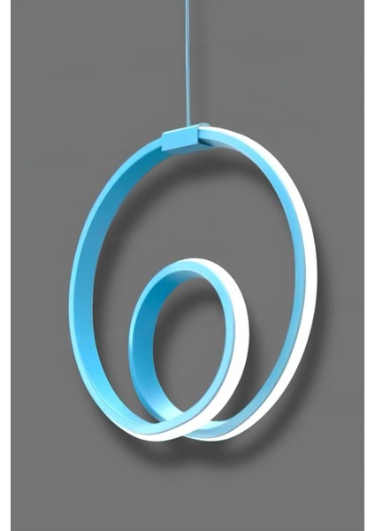 Perma Mavi Tek Renk Modern Sarkıt LED Avize indirimleri