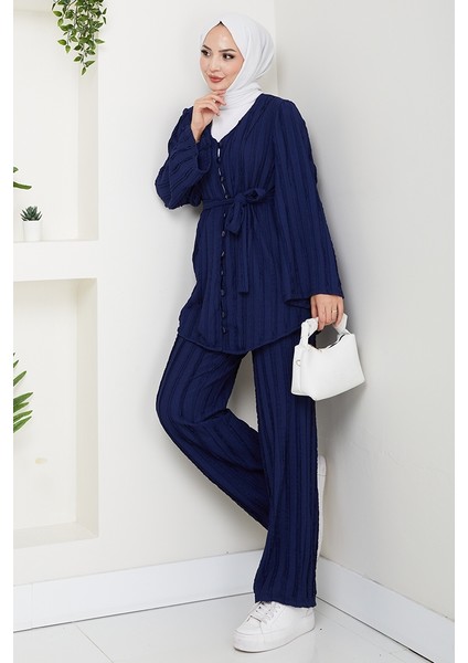 Ilgen Fırfırlı Ikili Takım 1610 - Lacivert