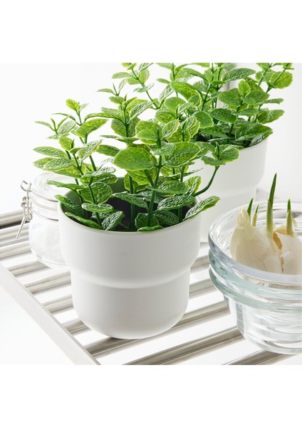 Yapay Bitki, Yeşil, 9 Cm, Nane, Iç/dış Mekan modelleri