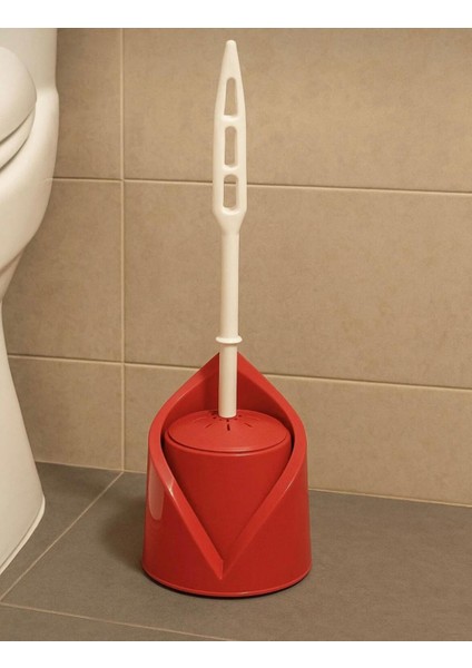 Kırmızı Wc Klozet Fırçası Tuvalet Fırçası