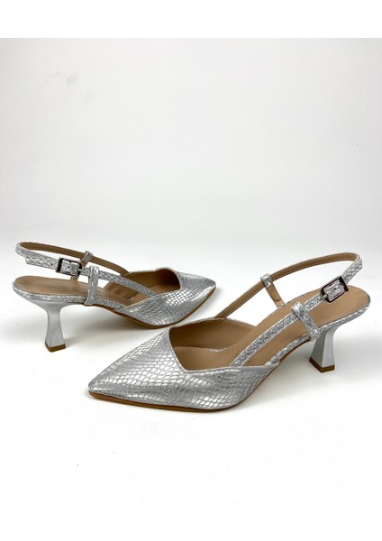 Desenli 6 cm Ince Topuklu Ayakkabı 01493 fiyatları