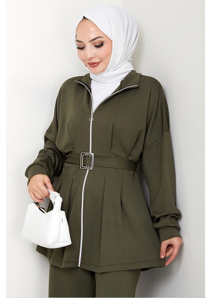 Dilsa Kemerli Oysho Ikili Takım 1607 - Haki fırsatları