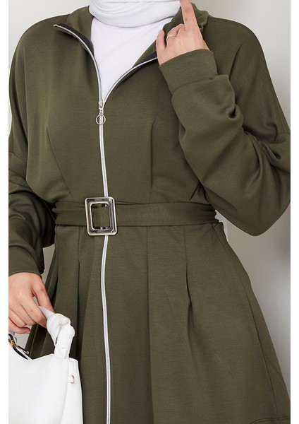 Dilsa Kemerli Oysho Ikili Takım 1607 - Haki indirimleri