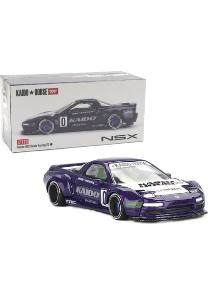 1:64 Honda Nsx Kaido House Racing V2 Mor Diecast Model Araba