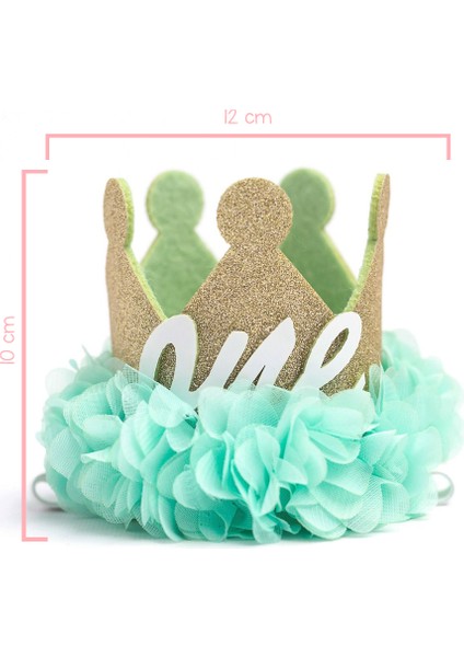 Mint 1 Yaş Kraliçe Doğum Günü Tacı modelleri