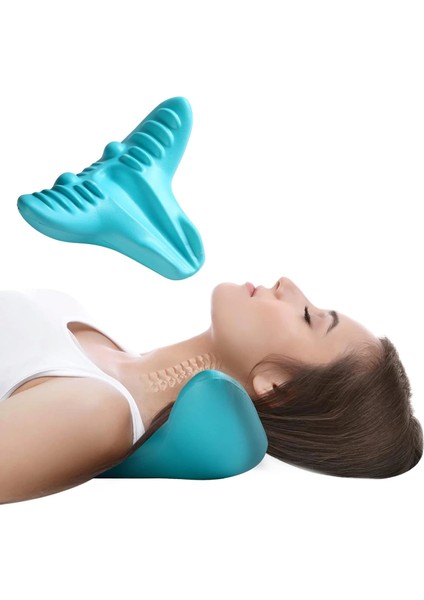 Ortopedik Servikal Boyun Masaj Yastığı Dik Duruş Destekleyici Omurilik Hörgüç Giderici Rahatlatıcı