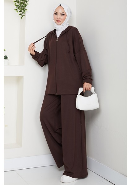 Kapüşonlu Oysho Ikili Takım 1609 - Kahve fırsatları