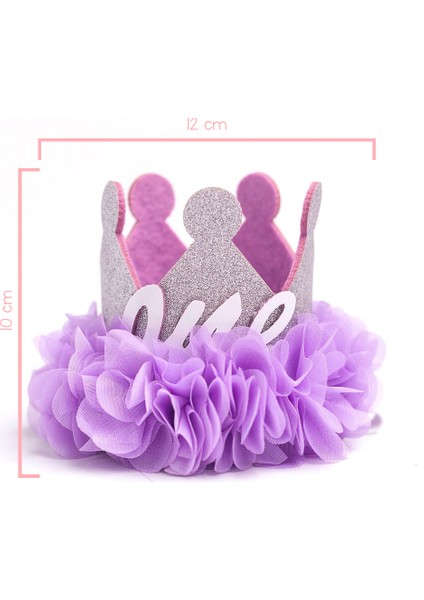 Lila 1 Yaş Kraliçe Doğum Günü Tacı fırsatları