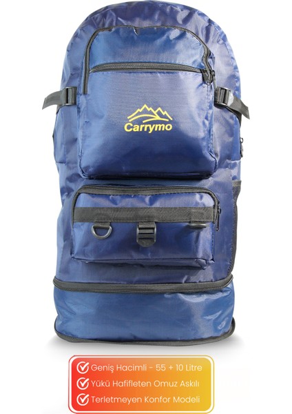 Orijinal Körüklü Ortopedik Konfor Modeli Çok Gözlü Gezi Seyahat Yürüyüş Dağcı Kamp Spor Sırt Çantası