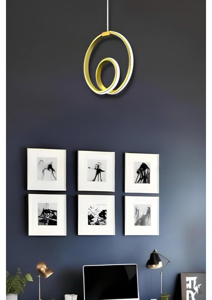 Perma Eskitme Tek Renk Modern Sarkıt LED Avize