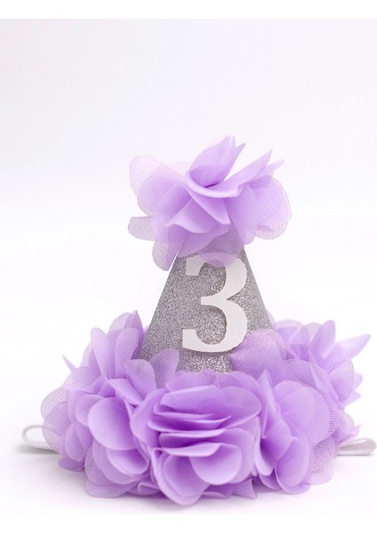 Lila 3 Yaş Huni Doğum Günü Tacı fiyatları