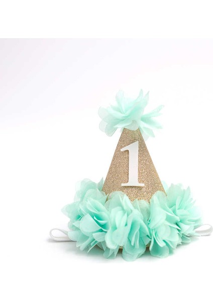 Mint 1 Yaş Huni Doğum Günü Tacı