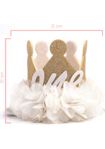 Beyaz 1 Yaş Kraliçe Doğum Günü Tacı fırsatları