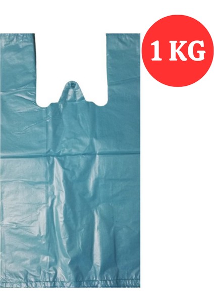 Mavi Poşet Renkli Poşet Atlet Orta Boy 28X45 cm 1 kg x 80'li indirimleri