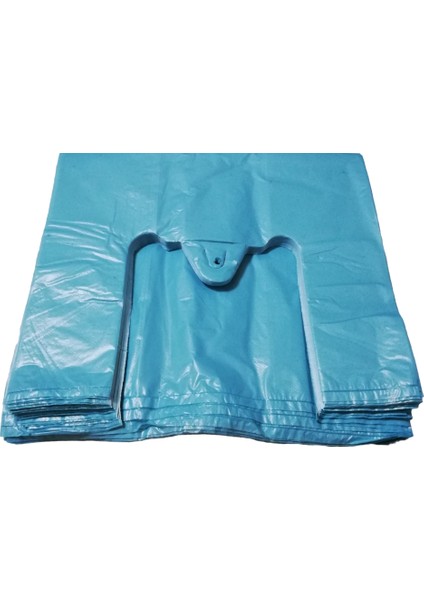 Mavi Poşet Renkli Poşet Atlet Orta Boy 28X45 cm 1 kg x 80'li